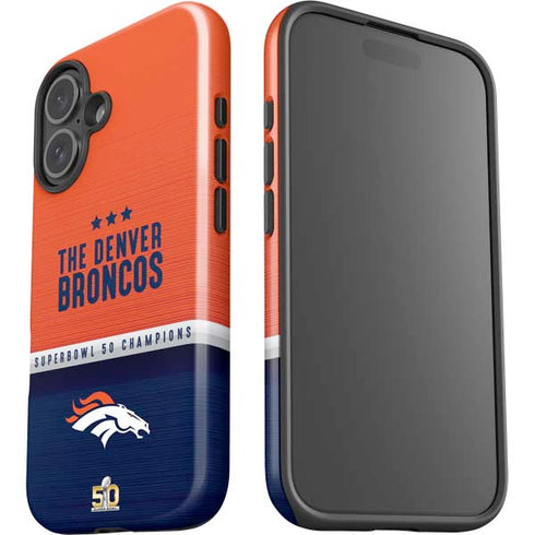 NFL Denver Broncos Super Bowl 50 Champions iPhone 16 Plus Impact Case