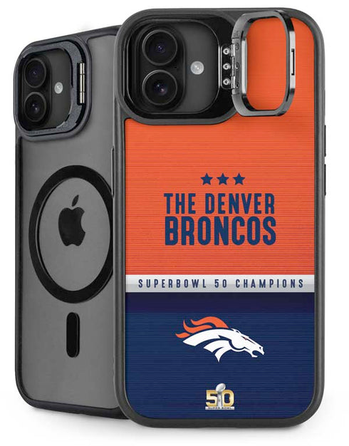 NFL Denver Broncos Super Bowl 50 Champions iPhone 16 Plus Kickstand Case