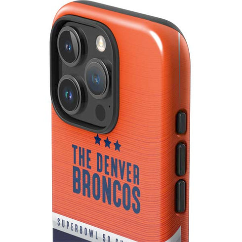 NFL Denver Broncos Super Bowl 50 Champions iPhone 16 Pro Max Impact Case