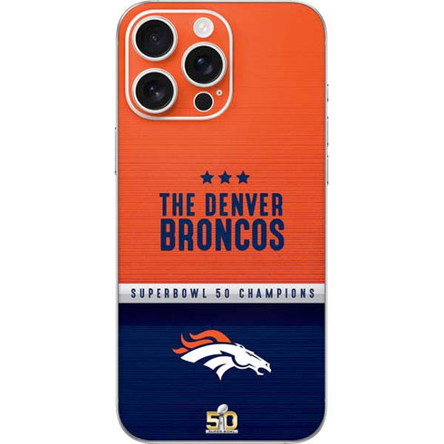 NFL Denver Broncos Super Bowl 50 Champions iPhone 16 Pro Max Skin