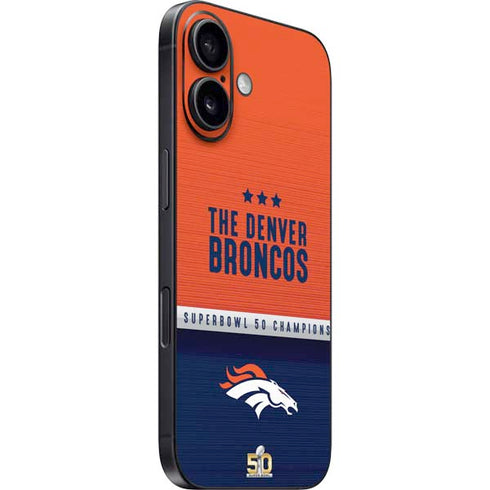 NFL Denver Broncos Super Bowl 50 Champions iPhone 16 Skin