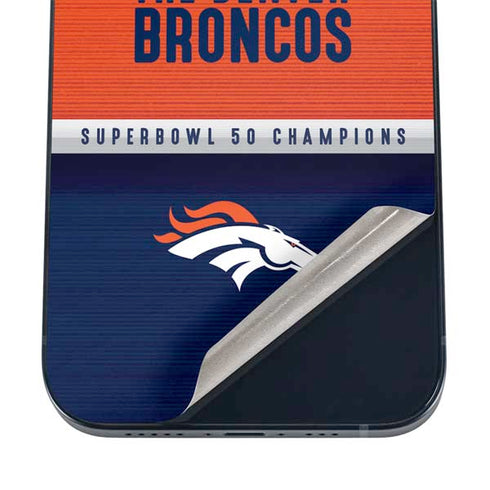 NFL Denver Broncos Super Bowl 50 Champions iPhone 16 Skin