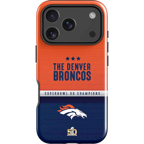NFL Denver Broncos Super Bowl 50 Champions iPhone 18 Pro Impact Case