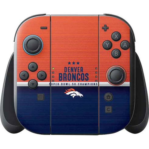 NFL Denver Broncos Super Bowl 50 Champions Nintendo Switch 2 (2025) with Joy-Con Skin
