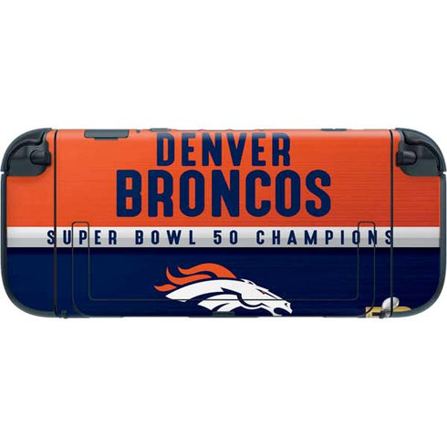 NFL Denver Broncos Super Bowl 50 Champions Nintendo Switch 2 (2025) with Joy-Con Skin