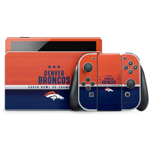 NFL Denver Broncos Super Bowl 50 Champions Nintendo Skins