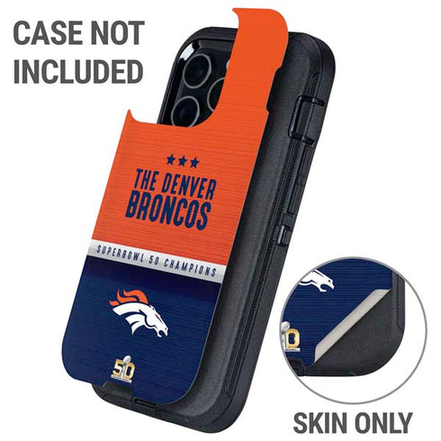 NFL Denver Broncos Super Bowl 50 Champions Otterbox Defender iPhone Skin