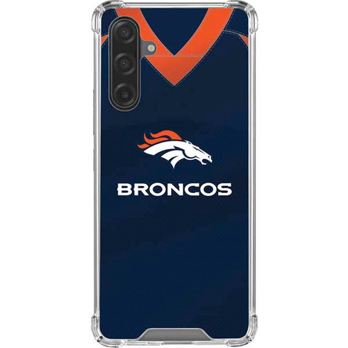 NFL Denver Broncos Team Jersey Galaxy A17 Clear Case