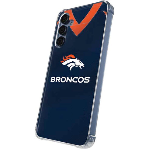 NFL Denver Broncos Team Jersey Galaxy A35 5G Clear Case