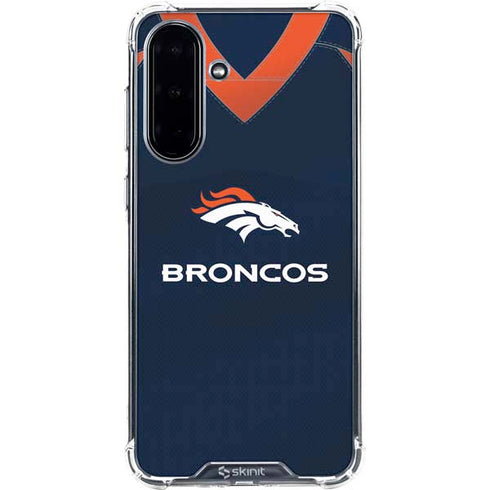 NFL Denver Broncos Team Jersey Galaxy A36 5G Clear Case