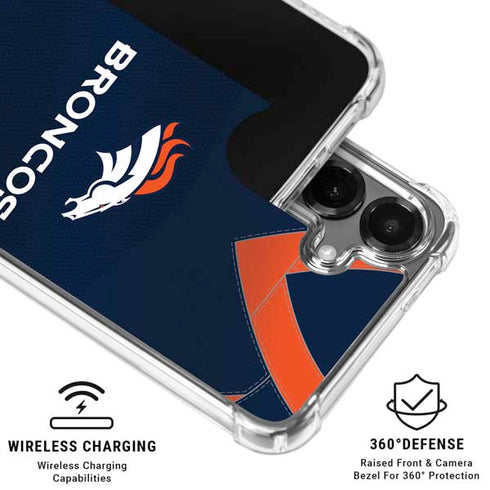 NFL Denver Broncos Team Jersey Galaxy S26 Clear Case