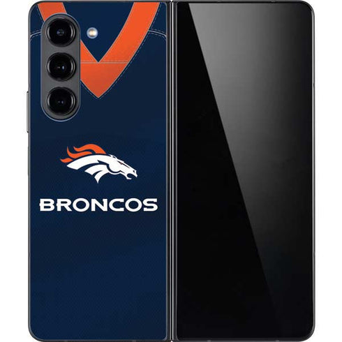 NFL Denver Broncos Team Jersey Galaxy Z Fold5 5G Skin