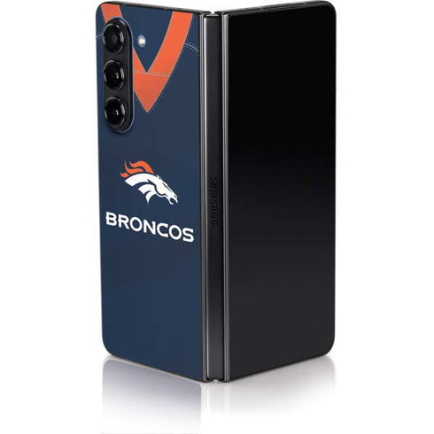 NFL Denver Broncos Team Jersey Galaxy Z Fold5 5G Skin
