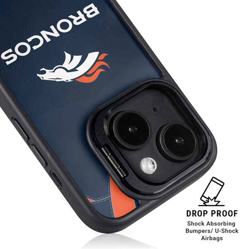NFL Denver Broncos Team Jersey iPhone 15 Plus Kickstand Case