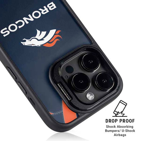 NFL Denver Broncos Team Jersey iPhone 15 Pro Kickstand Case
