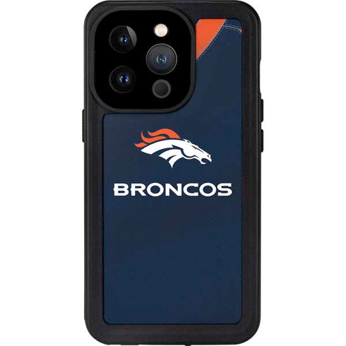NFL Denver Broncos Team Jersey iPhone 15 Pro Waterproof Case