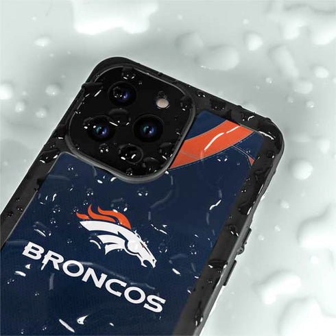 NFL Denver Broncos Team Jersey iPhone 15 Pro Waterproof Case