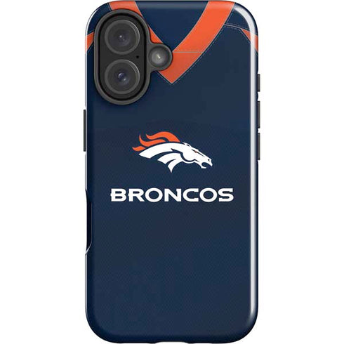 NFL Denver Broncos Team Jersey iPhone 16 Impact Case