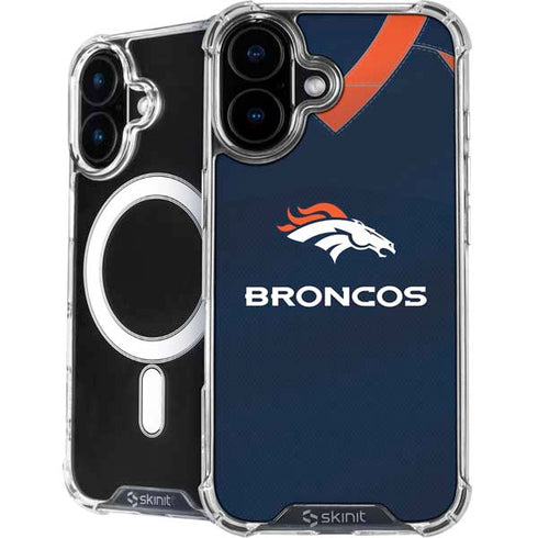 NFL Denver Broncos Team Jersey iPhone 16 MagSafe Case