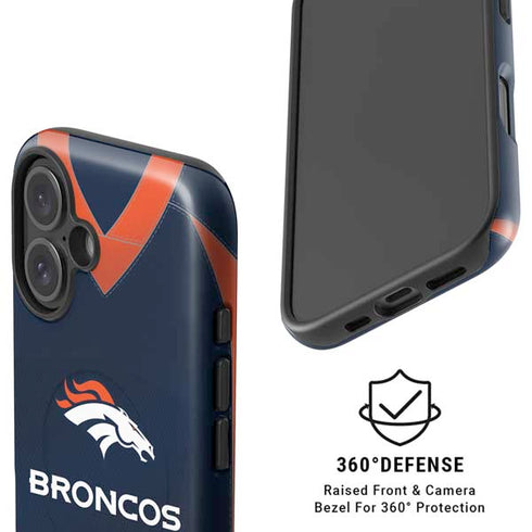 NFL Denver Broncos Team Jersey iPhone 16 Magsafe Impact Case