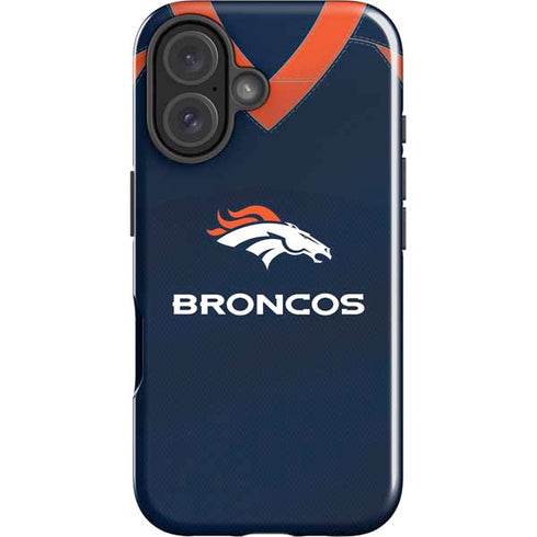 NFL Denver Broncos Team Jersey iPhone 16 Plus Impact Case