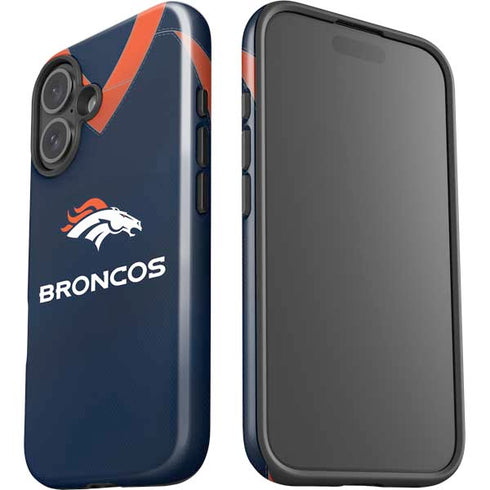 NFL Denver Broncos Team Jersey iPhone 16 Plus Impact Case