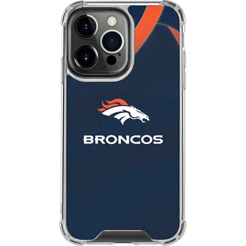 NFL Denver Broncos Team Jersey iPhone 16 Pro Max Clear Case