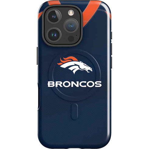 NFL Denver Broncos Team Jersey iPhone 16 Pro Max Magsafe Impact Case