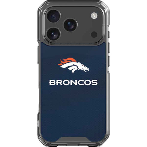 NFL Denver Broncos Team Jersey iPhone 18 Pro Clear Case