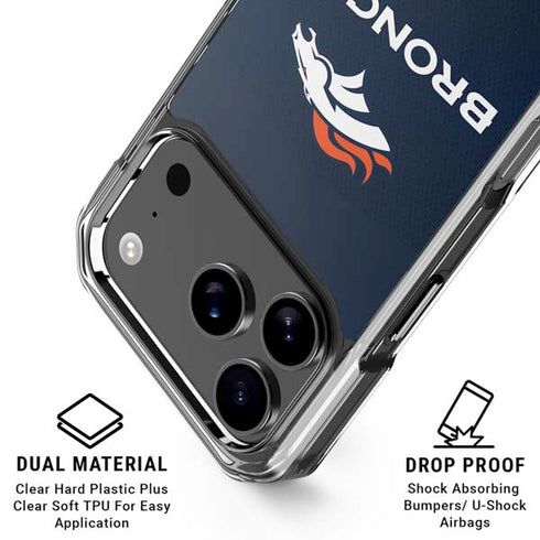 NFL Denver Broncos Team Jersey iPhone 18 Pro Clear Case
