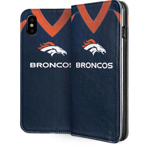 NFL Denver Broncos Team Jersey iPhone 8 Folio Case