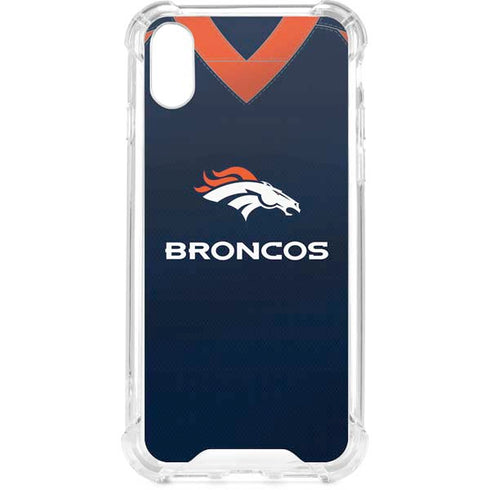 NFL Denver Broncos Team Jersey iPhone XS Clear Case