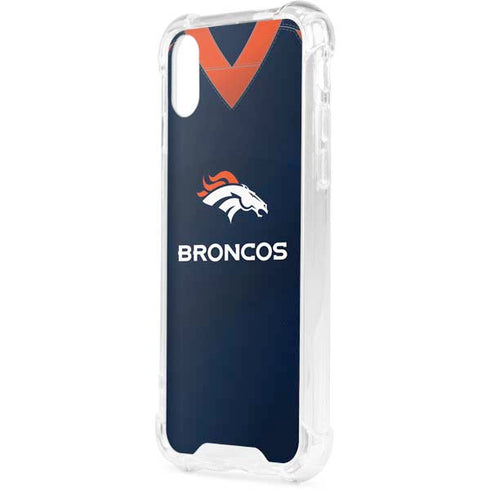 NFL Denver Broncos Team Jersey iPhone XS Clear Case