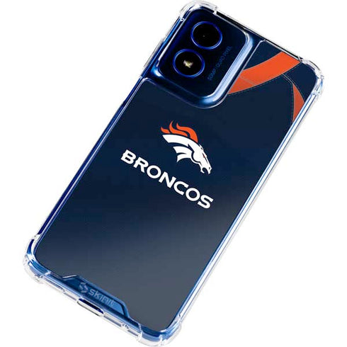 NFL Denver Broncos Team Jersey Moto G 5G (2024) Clear Case