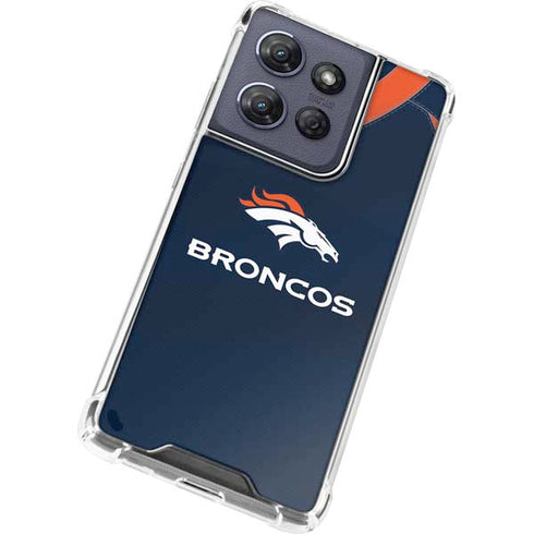 NFL Denver Broncos Team Jersey Moto G Power 5G (2025) Clear Case