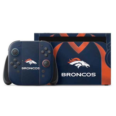 NFL Denver Broncos Team Jersey Nintendo Skins