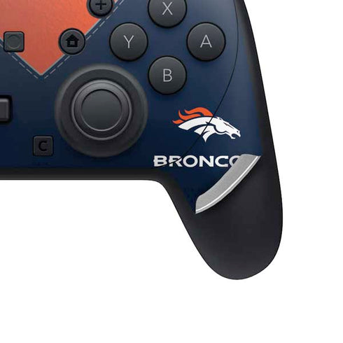 NFL Denver Broncos Team Jersey Nintendo Switch 2 (2025) Pro Controller Skin