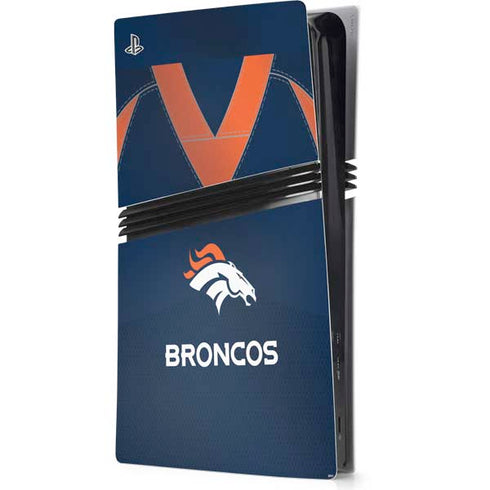 NFL Denver Broncos Team Jersey PS5 Pro Console Skin
