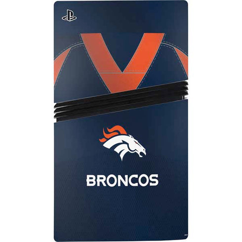 NFL Denver Broncos Team Jersey PS5 Pro Console Skin