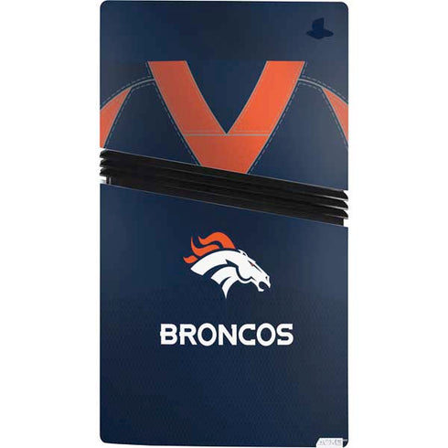 NFL Denver Broncos Team Jersey PS5 Pro Console Skin
