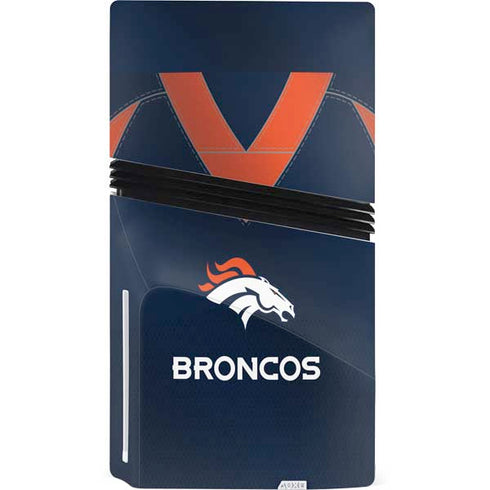 NFL Denver Broncos Team Jersey PS5 Pro Disk Console Skin
