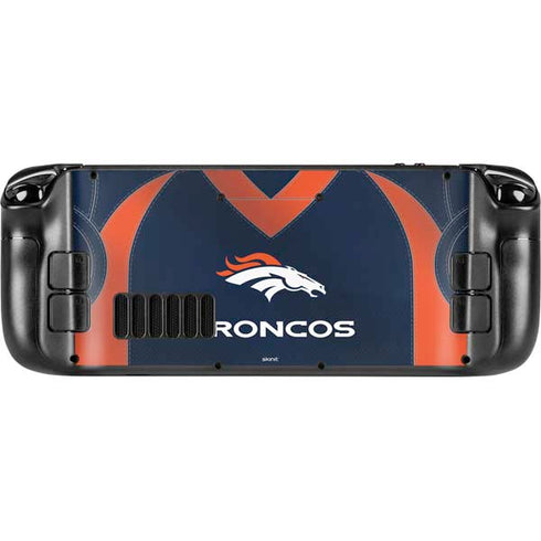 NFL Denver Broncos Team Jersey Steam Deck Handheld Gaming Computer Skin