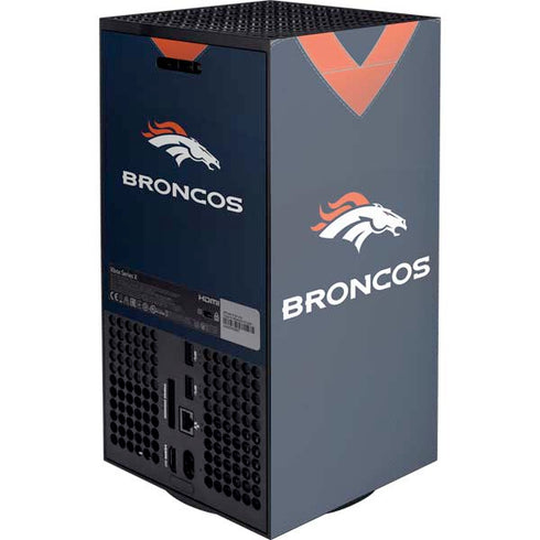 NFL Denver Broncos Team Jersey XBox Series X Digital Edition Console Skin