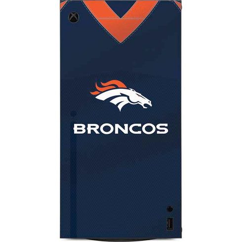 NFL Denver Broncos Team Jersey XBox Series X Digital Edition Console Skin