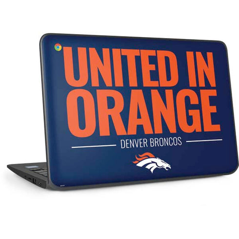 NFL Denver Broncos Team Motto HP Chromebook Skin