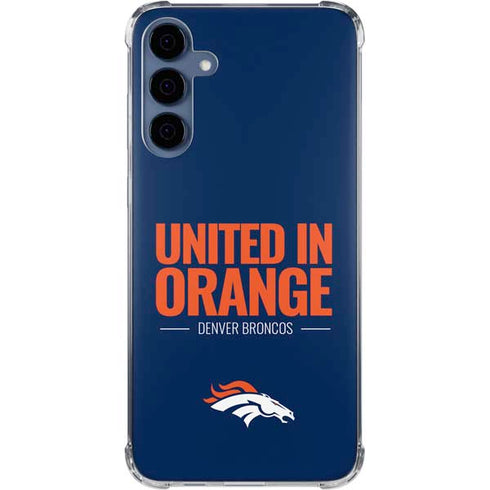 NFL Denver Broncos Team Motto Galaxy A35 5G Clear Case