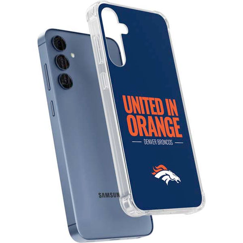 NFL Denver Broncos Team Motto Galaxy A35 5G Clear Case