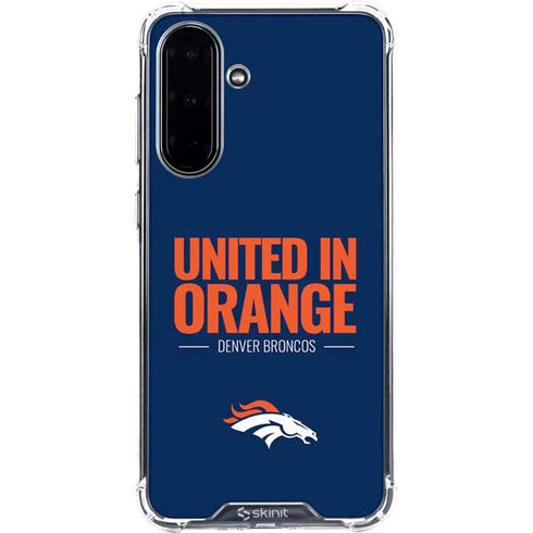 NFL Denver Broncos Team Motto Galaxy A36 5G Clear Case
