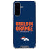 NFL Denver Broncos Team Motto Galaxy A36 5G Clear Case