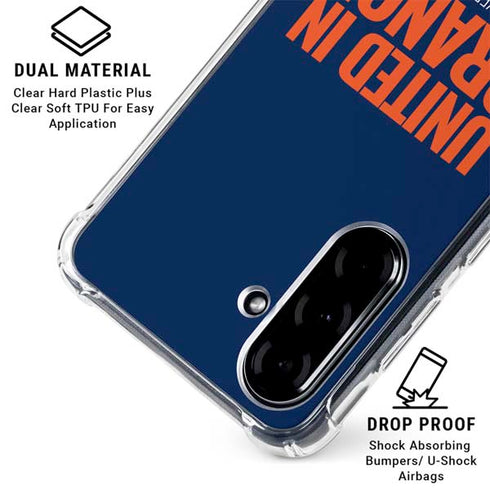 NFL Denver Broncos Team Motto Galaxy A36 5G Clear Case